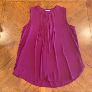 Magenta Sleeveless Blouse